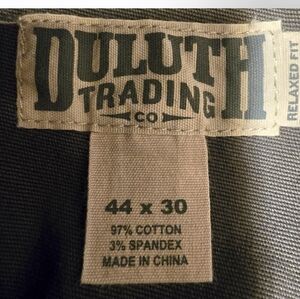 Duluth Trading Co Men's Relaxed Fit Pants Dark Gray